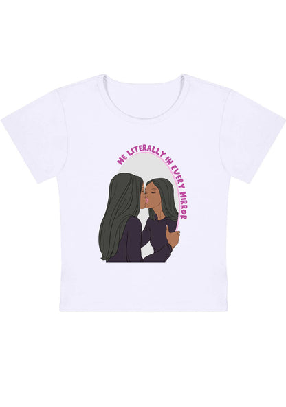 Curvy Me Literally In Every Mirror Baby Tee