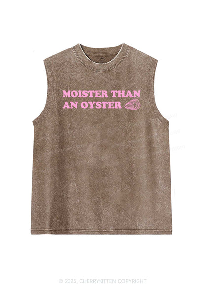 Moister Than An Oyster Y2K Washed Muscle Tank Cherrykitten