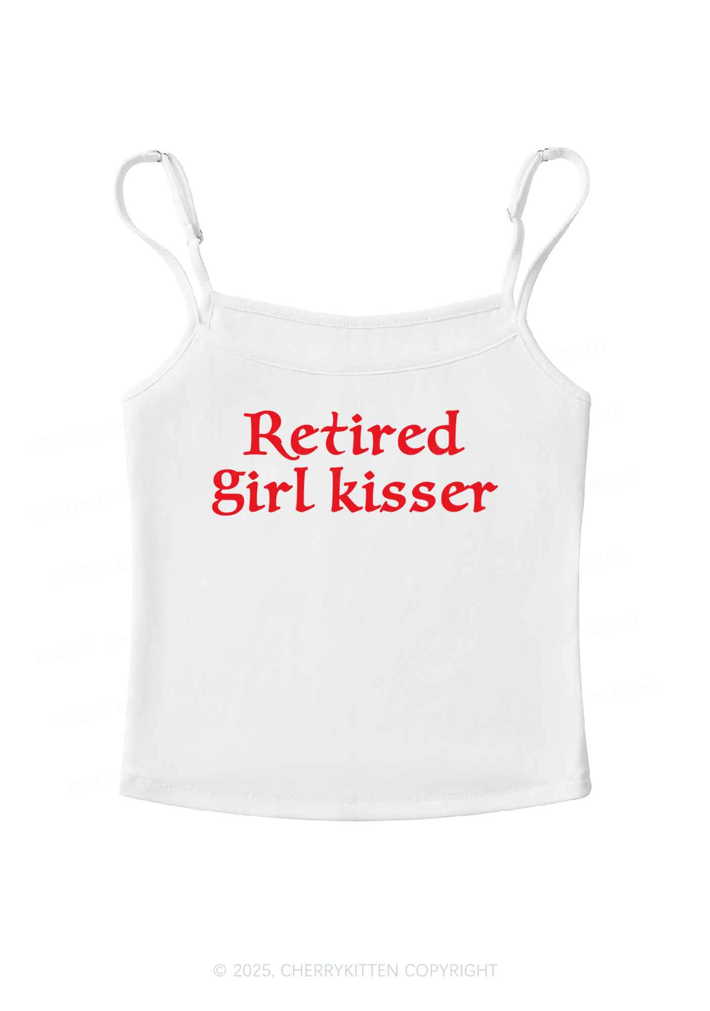 Retired Girl Kisser Pride Y2K Spaghetti Strap Cami Cherrykitten