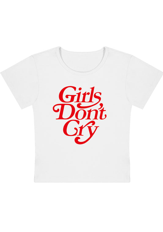 Girls Don't Cry Y2K Baby Tee