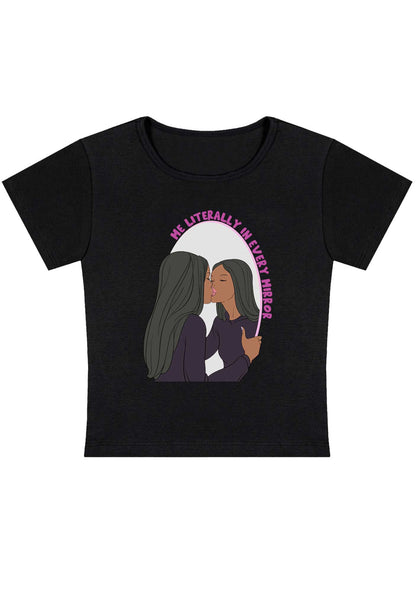 Curvy Me Literally In Every Mirror Baby Tee
