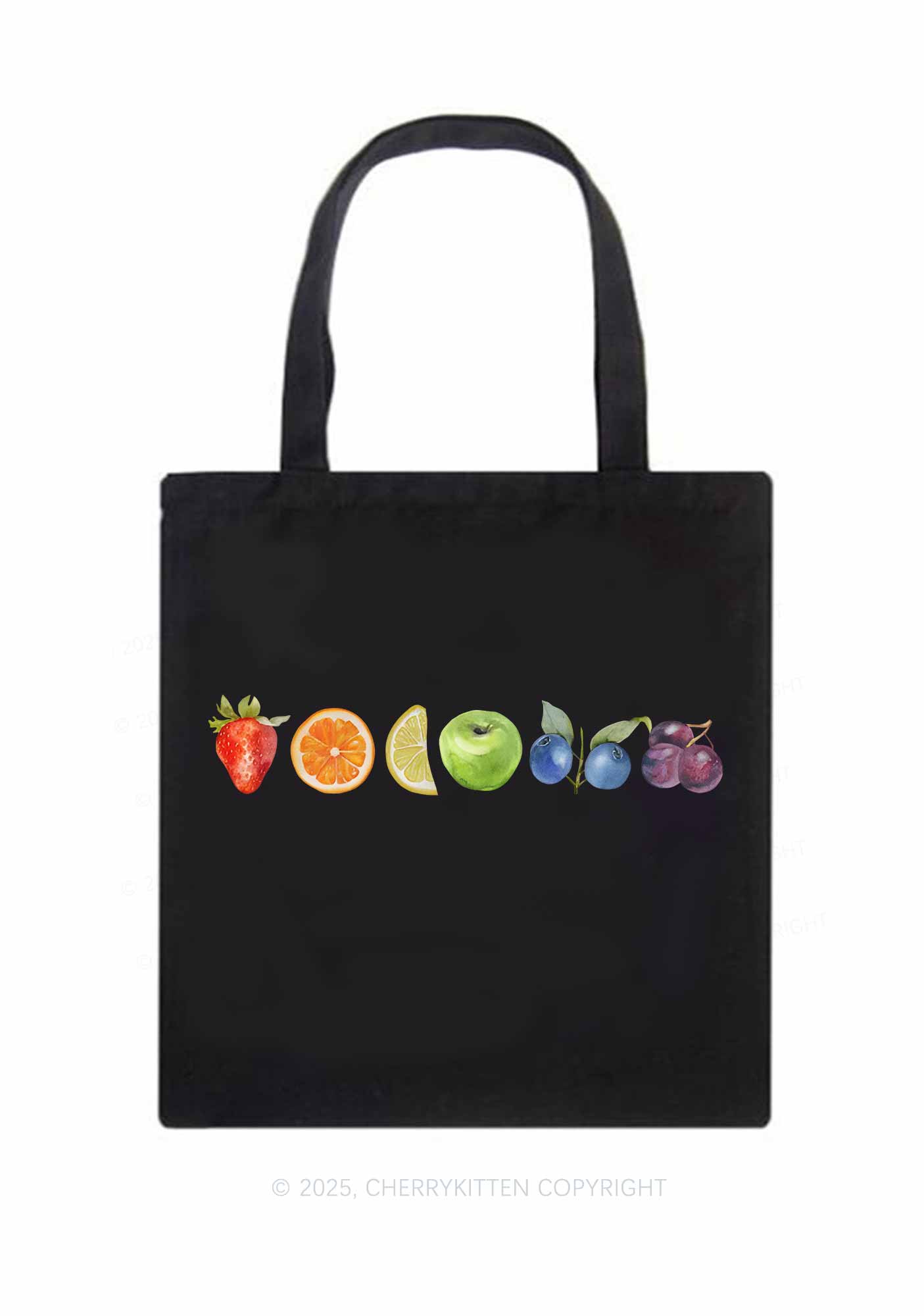 Six Fruity Pride Y2K Canvas Tote Bag Cherrykitten