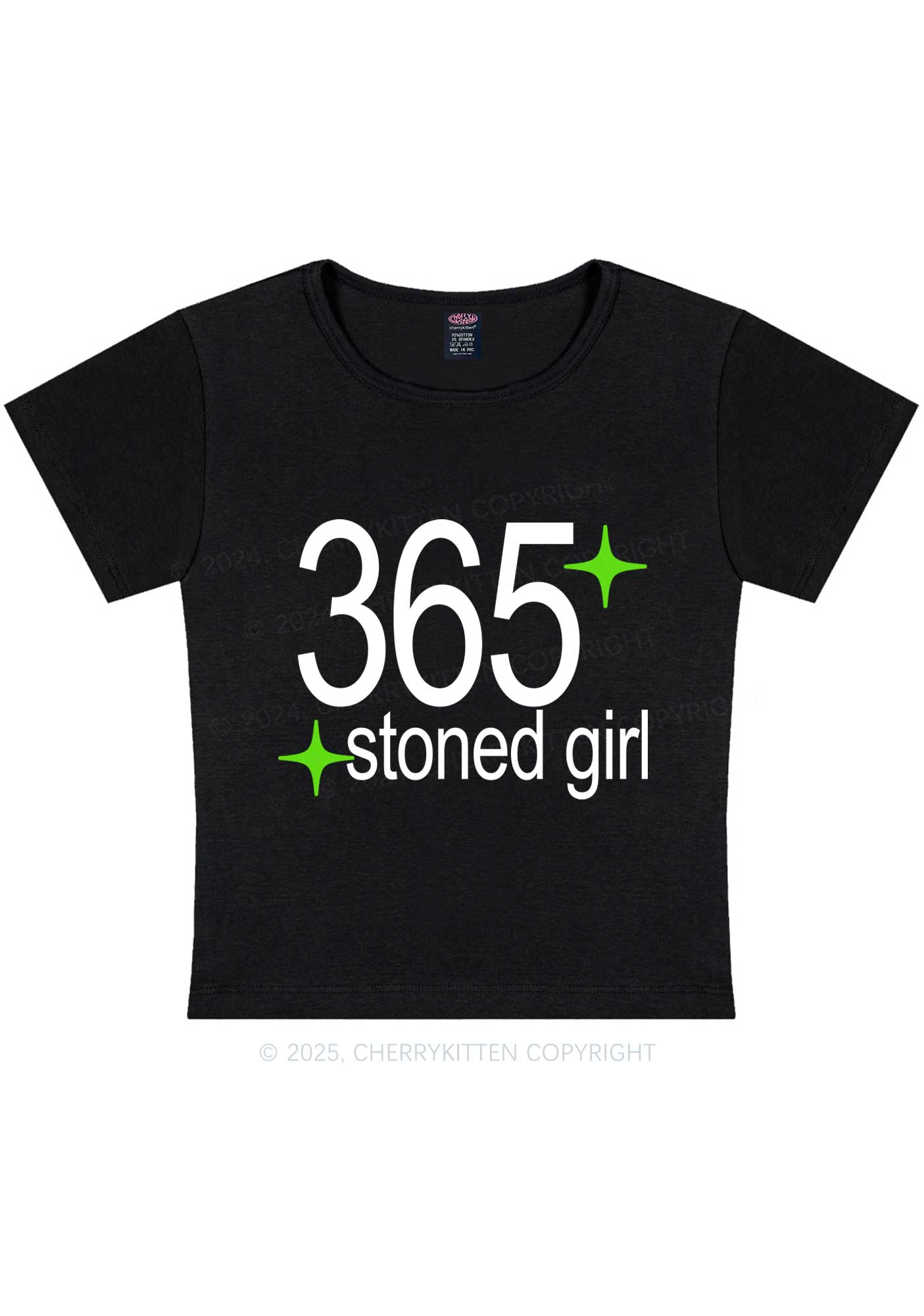 Stoned Girl Y2K Baby Tee Cherrykitten