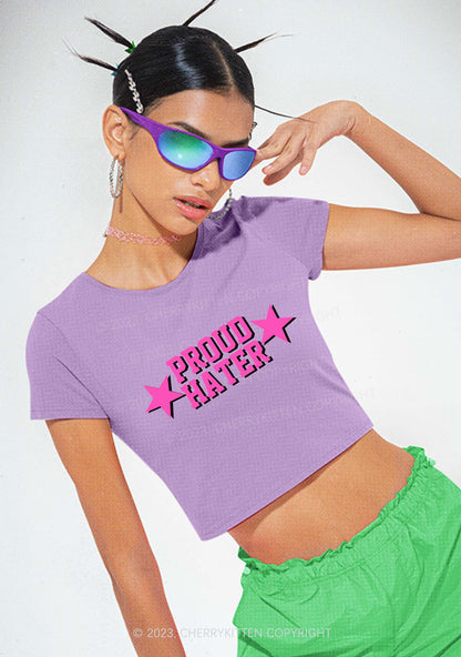 Proud Hater Y2K Baby Tee Cherrykitten