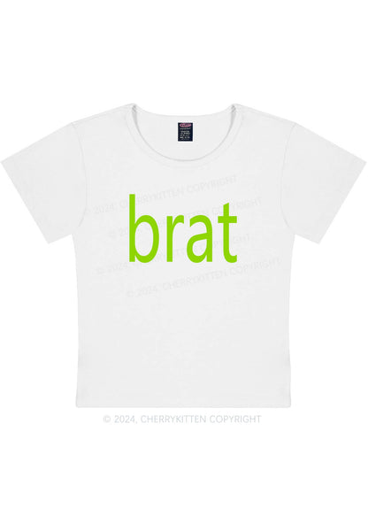 Green Brat Y2K Baby Tee Cherrykitten