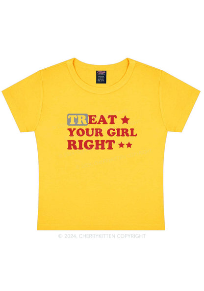 Treat Your Girl Right Y2K Baby Tee Cherrykitten