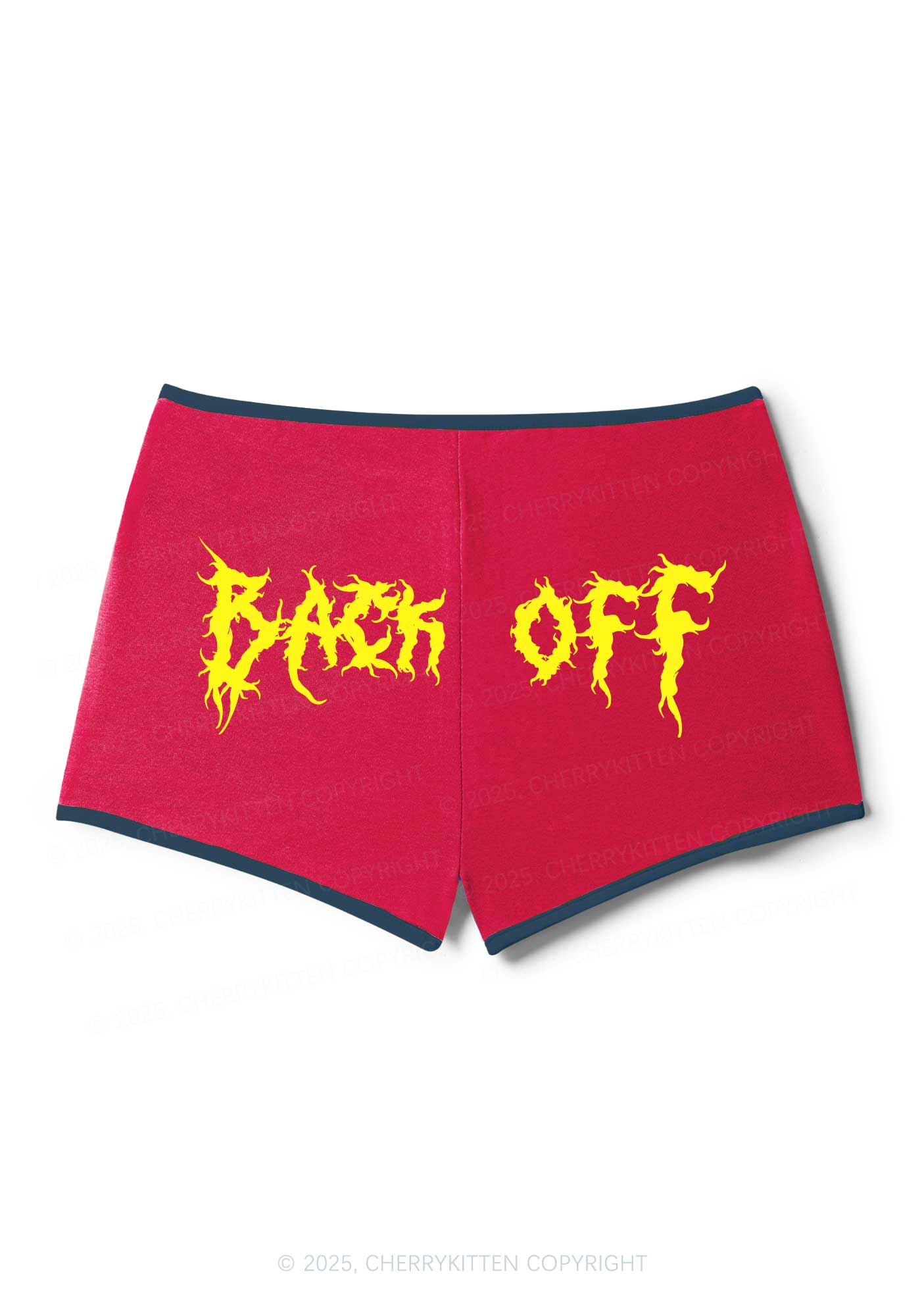 Back Off Y2K Booty Shorts Cherrykitten