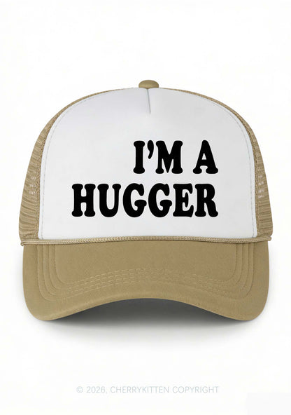 Im A Hugger Y2K Colorblock Trucker Hat Cherrykitten