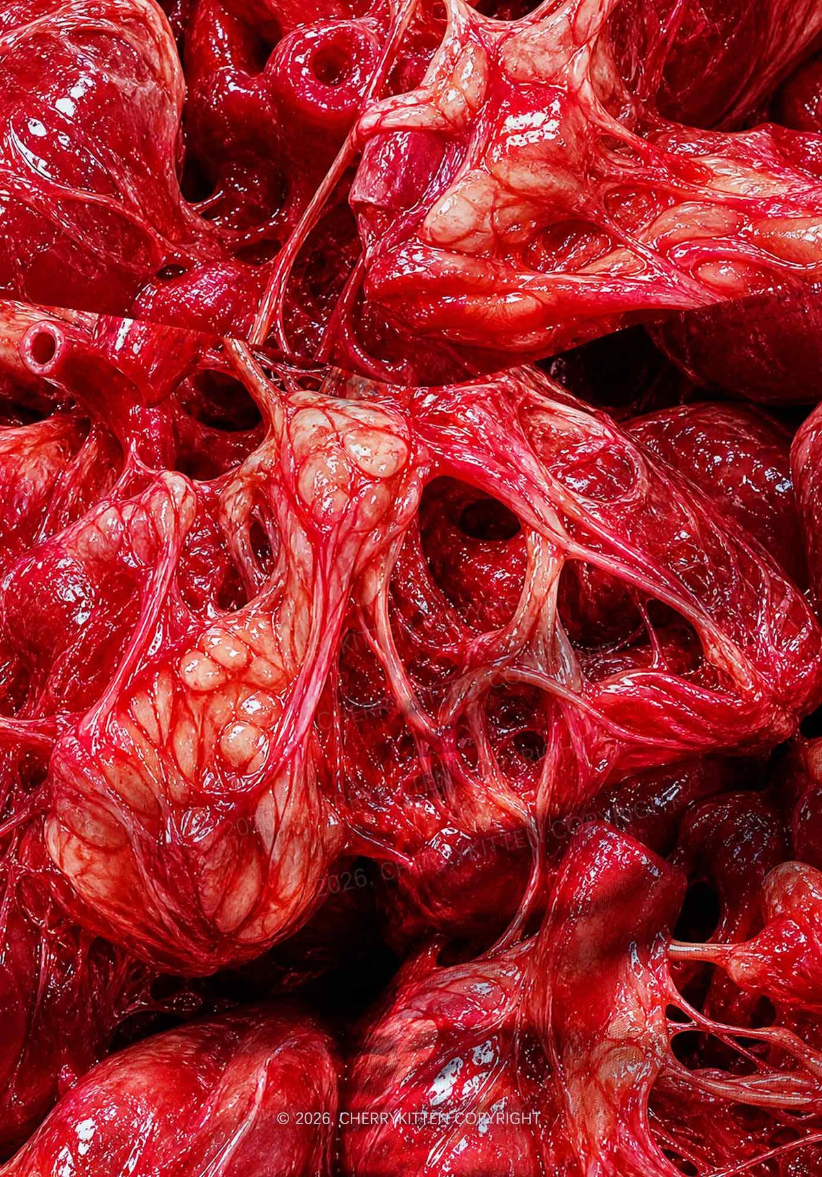 Halloween Red Anatomical Hearts Y2K Print Gym Shorts Cherrykitten