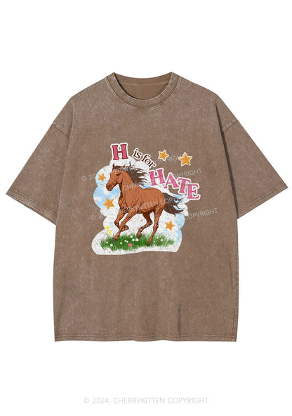 H Is For Hate Y2K Washed Tee Cherrykitten