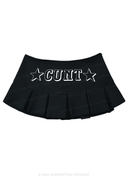Star Count Y2K Mini Pleated Skirts Cherrykitten