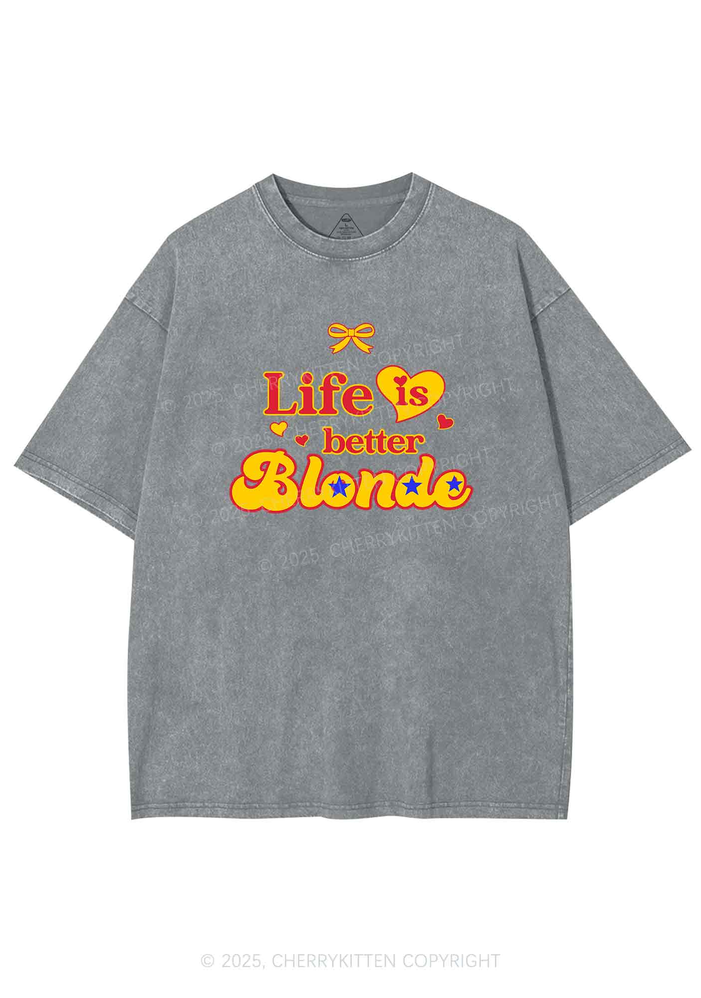Better Blonde Y2K Shirts Washed Tee Cherrykitten