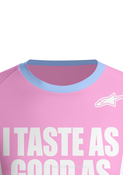 I Taste Good Y2K Football Jersey Shirts Cherrykitten