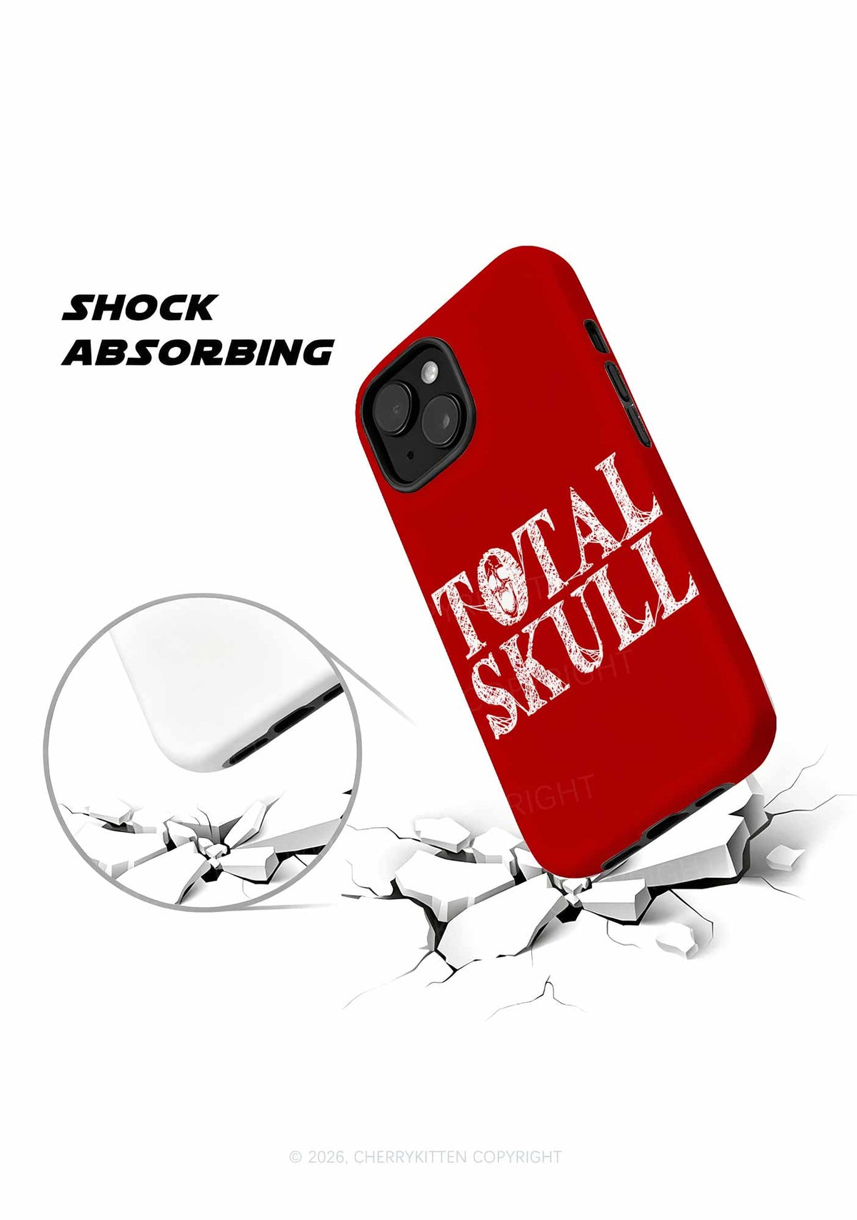 Halloween Total Skull Y2K Phone Case Cherrykitten