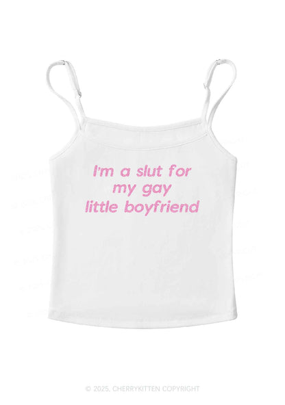 Glitter Slxt For My Gay BF Y2K Spaghetti Strap Cami Cherrykitten