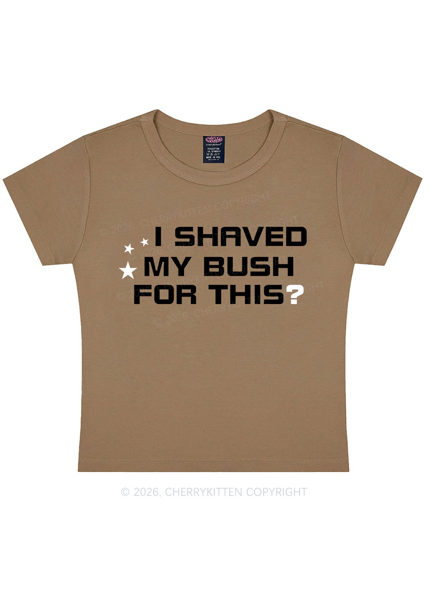 Shaved My Bush For This Y2K Baby Tee Cherrykitten