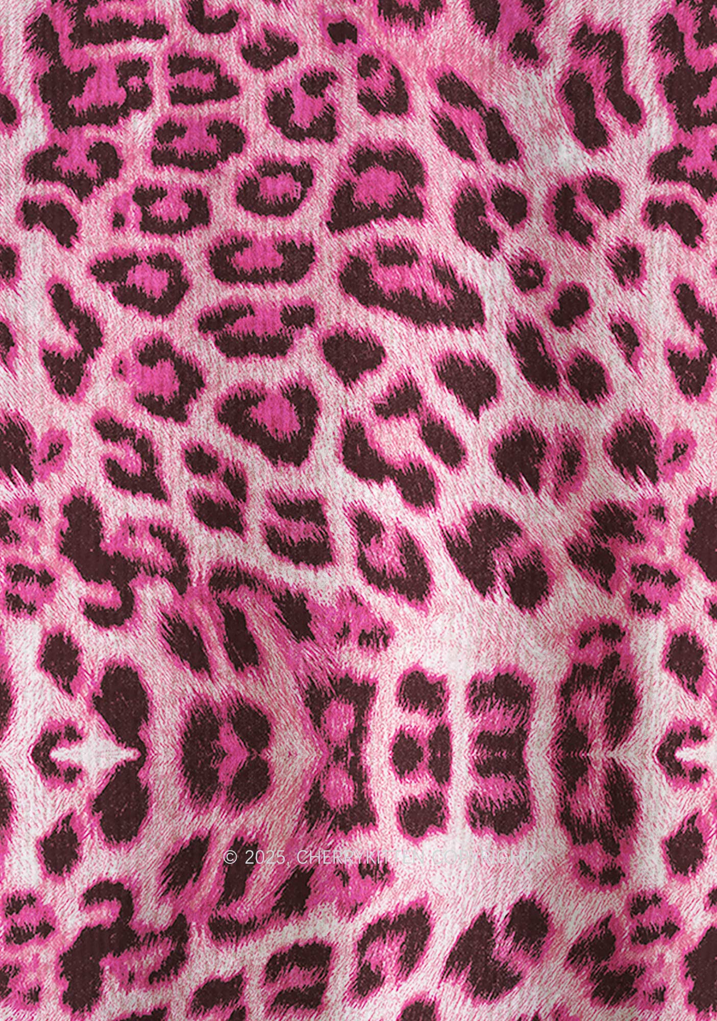 Pink Leopard Y2K Christmas Knit Sweatshirt Cherrykitten