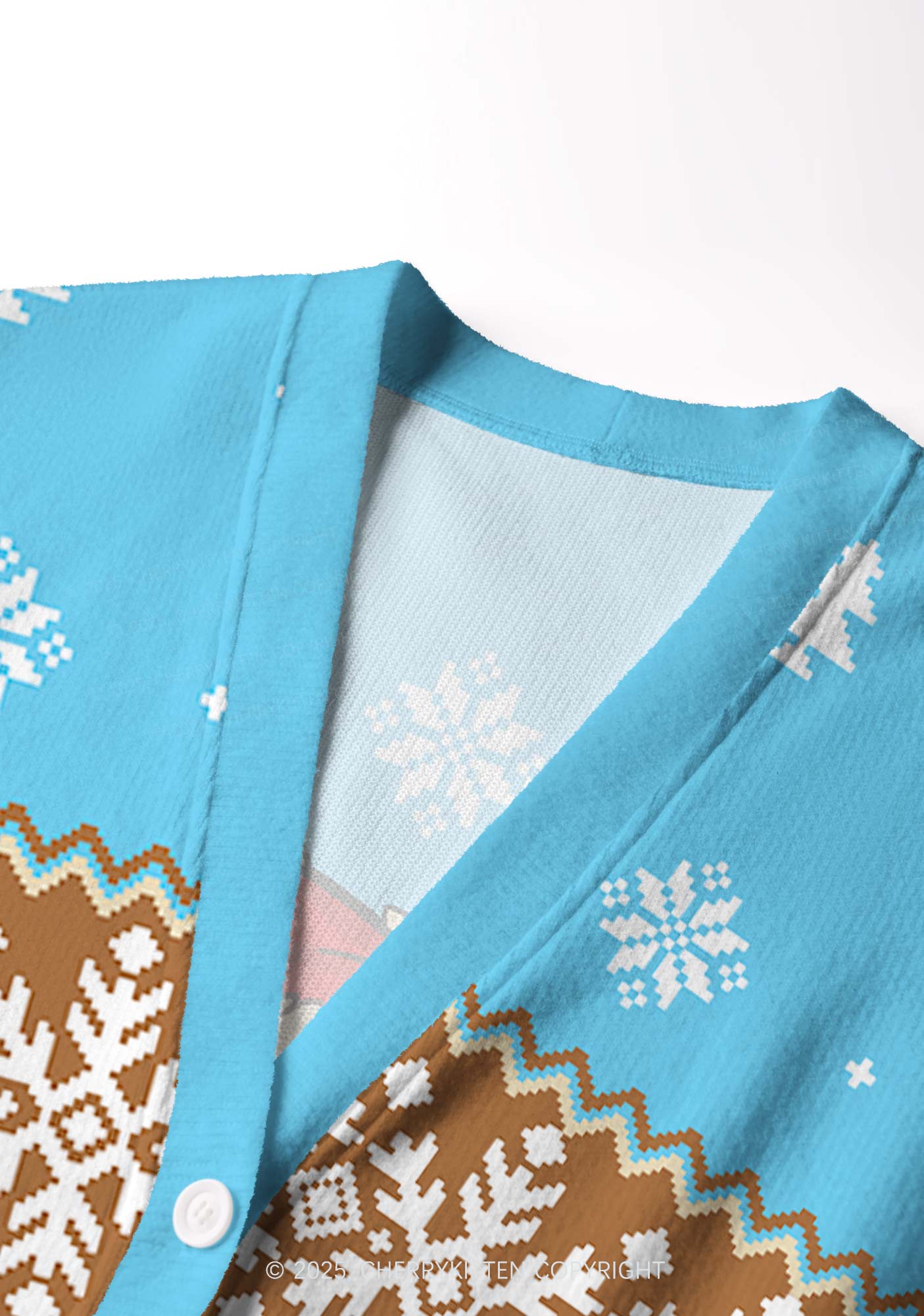 Dead Inside Y2K Christmas Cardigan Knit Sweatshirt Cherrykitten