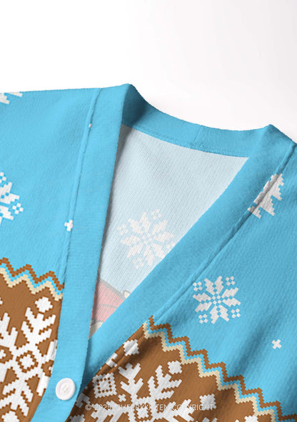 Dead Inside Y2K Christmas Cardigan Knit Sweatshirt Cherrykitten