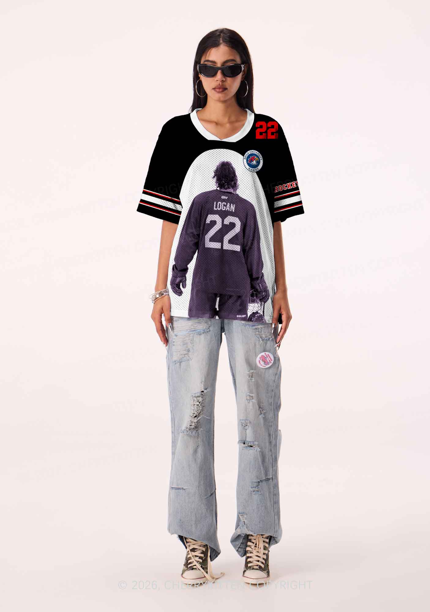 Hockey Player JL Y2K Sport Jersey Shirts Cherrykitten