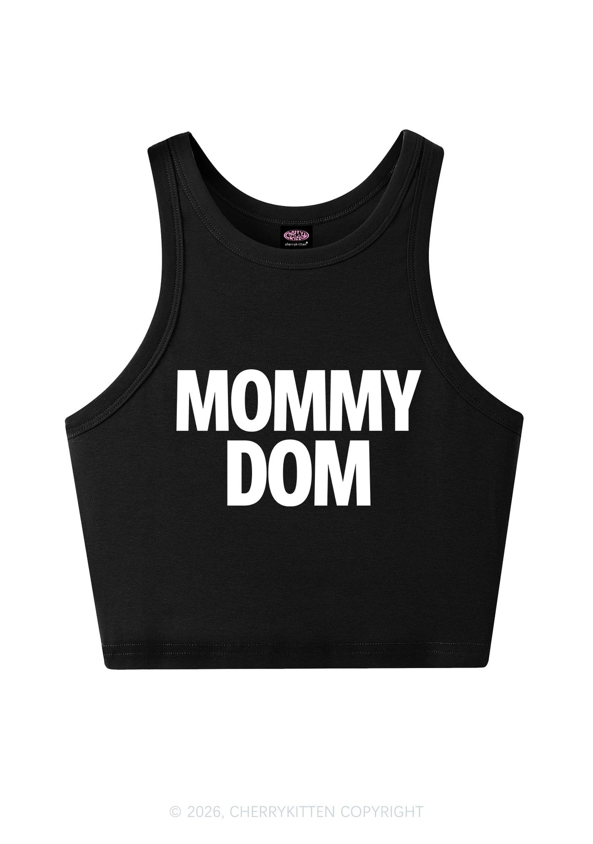 Mommy Dom Y2K Crop Tank Top Cherrykitten