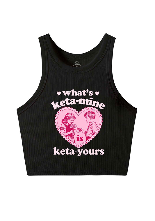 Whats Kxxamine Y2K Crop Tank Top Cherrykitten