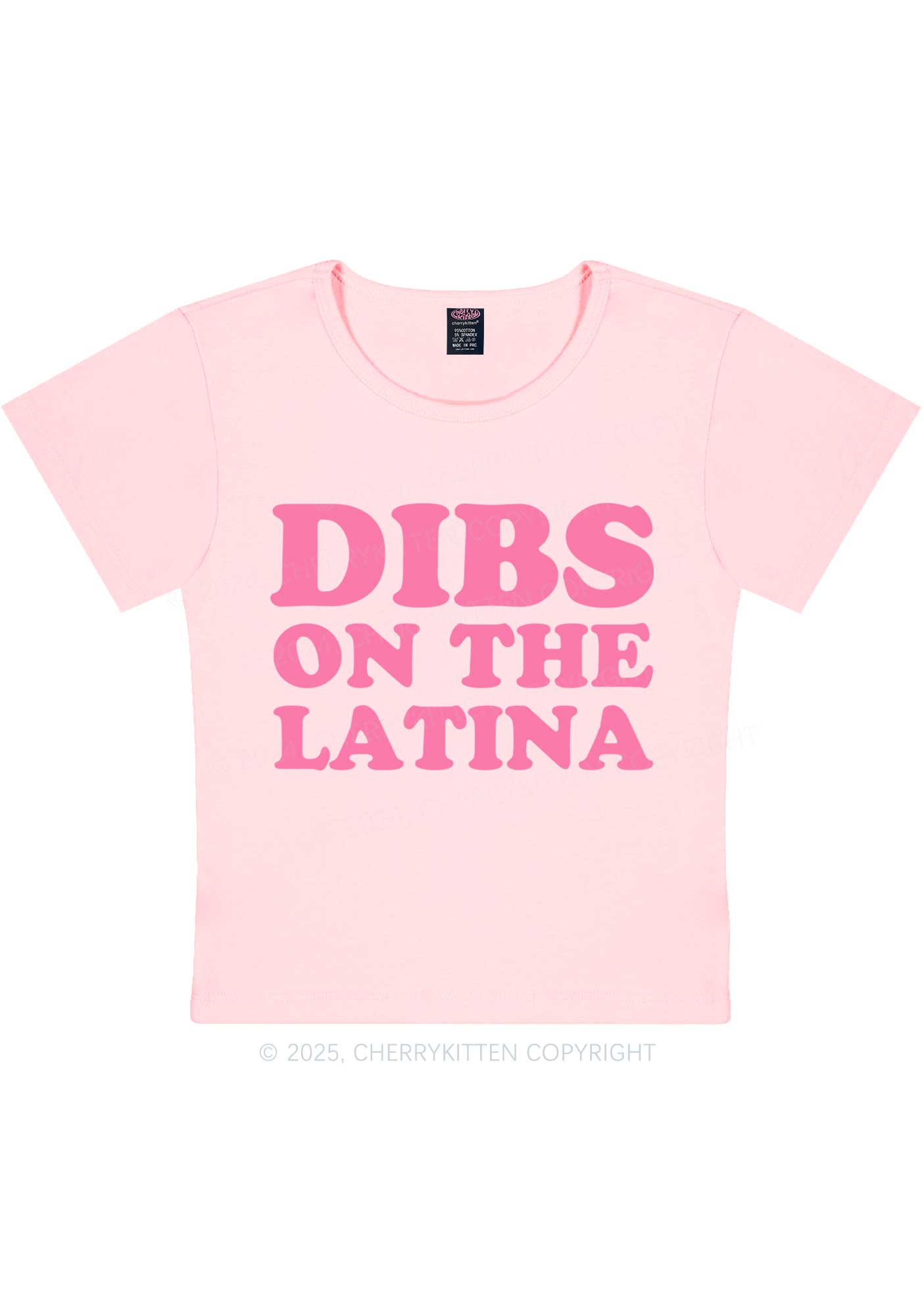 Dibs On The Latina Y2K Baby Tee Cherrykitten