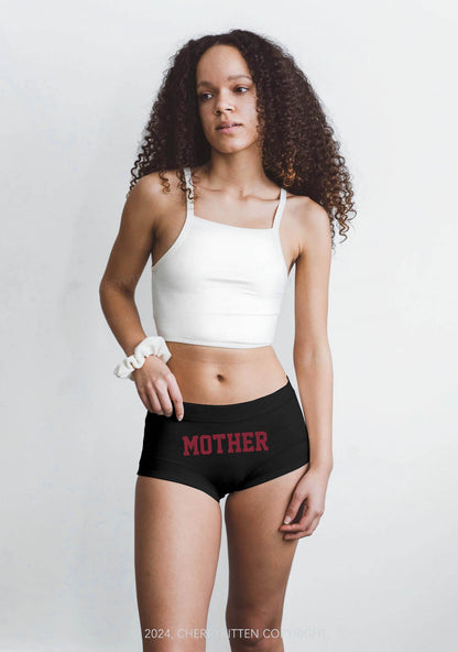 Motherfxcker Two Sides Y2K Mid Rise Waist Boyshort Cherrykitten