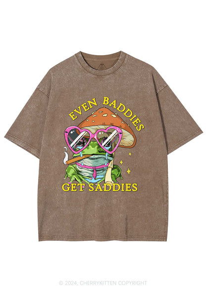 Even Baddies Frog Y2K Washed Tee Cherrykitten