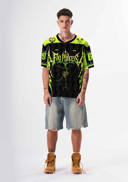 Green Gothic Fag Princess Pride Y2K Sport Jersey Shirts Cherrykitten