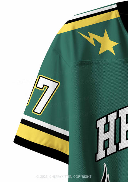 Custom Green He Him Hole Pride Y2K Crop Sport Jersey Shirts Cherrykitten