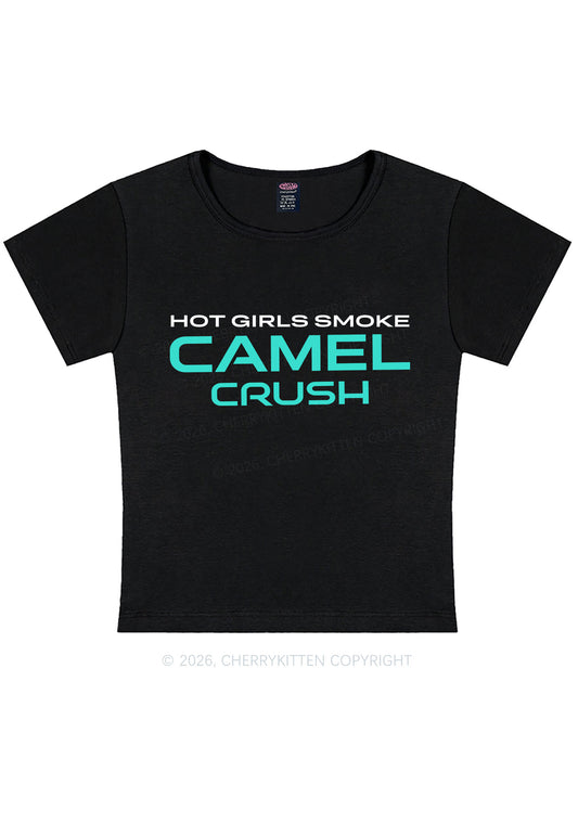 Hot Girls Smoke Mint Y2K Baby Tee Cherrykitten