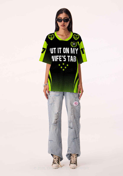 Put It On My Wifes Tab Pride Y2K Sport Jersey Shirts Cherrykitten