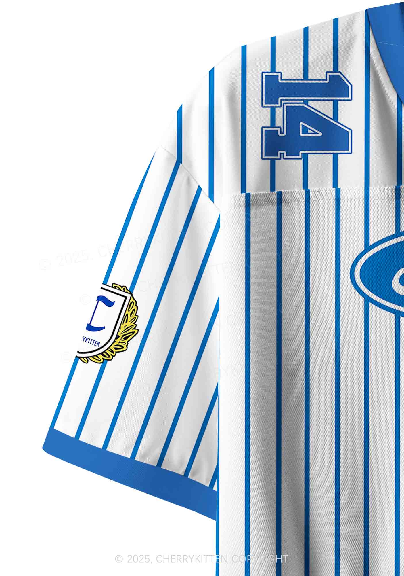 Custom Blue Faggot Pride Y2K Crop Sport Jersey Shirts Cherrykitten