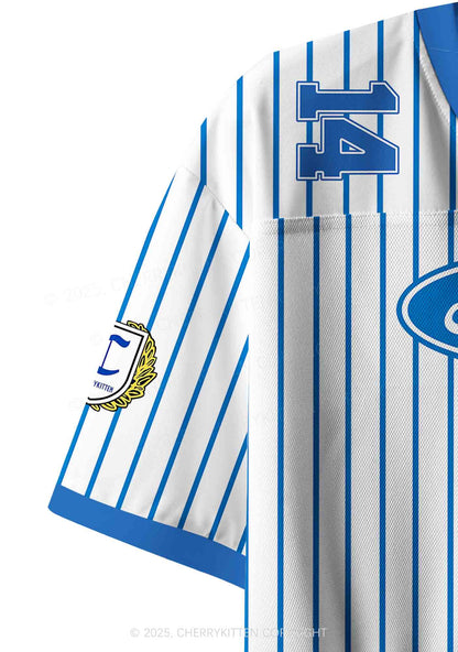 Custom Blue Faggot Pride Y2K Crop Sport Jersey Shirts Cherrykitten