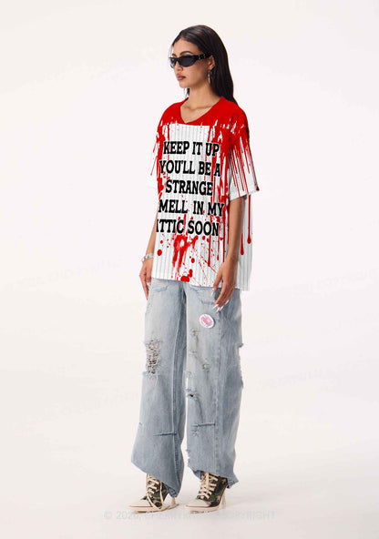 Halloween Strange Smell In My Attic Y2K Sport Jersey Shirts Cherrykitten