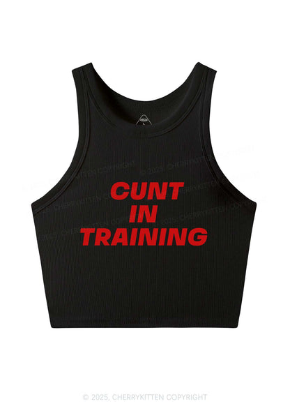 Cxxt In Training Y2K Crop Tank Top Cherrykitten