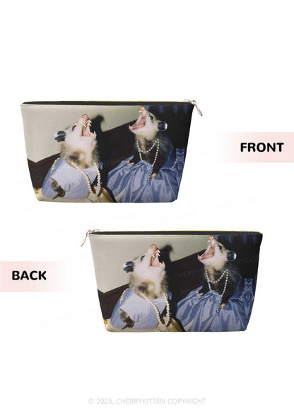 Princess Rats Y2K Leather Makeup Bag Cherrykitten