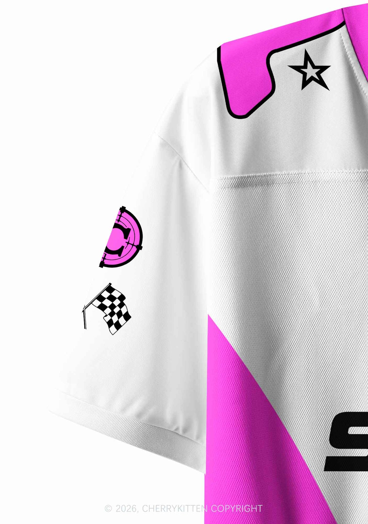 Smoke Blunt Serve Cxxt Y2K Crop Sport Jersey Shirts Cherrykitten