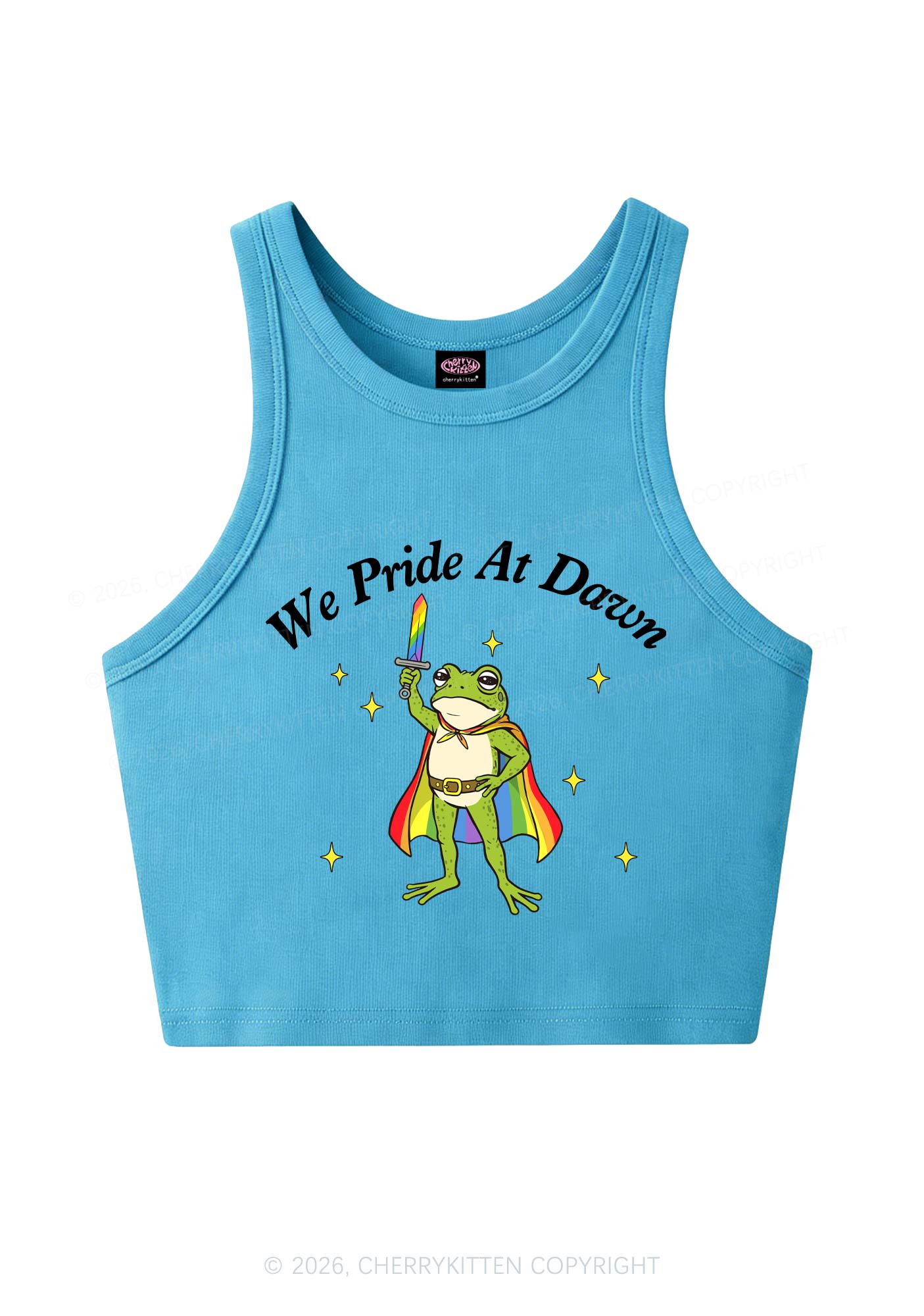 We Pride At Dawn Y2K Crop Tank Top Cherrykitten