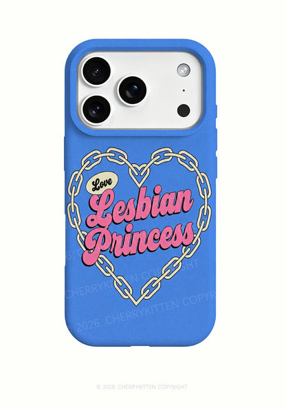 Lesbian Princess Heart Chain Pride Y2K Phone Case Cherrykitten