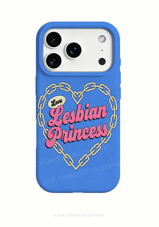 Lesbian Princess Heart Chain Pride Y2K Phone Case Cherrykitten
