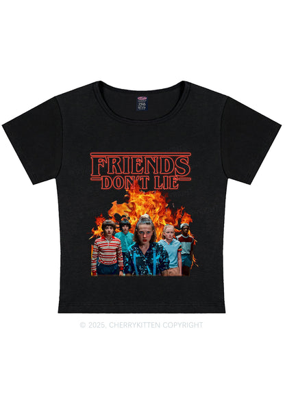 Real Friends Y2K Baby Tee Cherrykitten