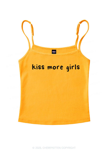 Kiss More Girls Pride Y2K Spaghetti Strap Cami Cherrykitten