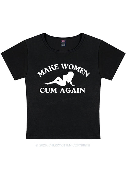 Make Women Cxm Again Y2K Baby Tee Cherrykitten