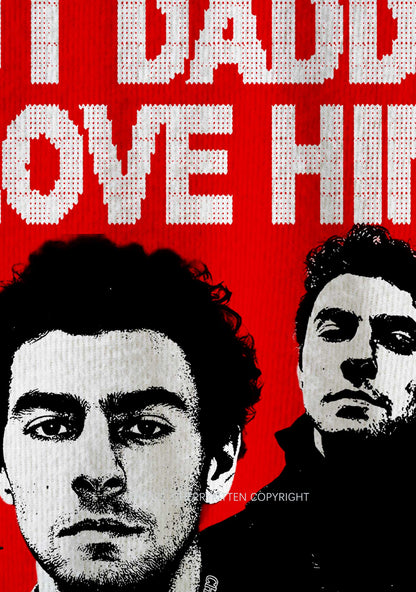 Daddy I Love Luigi Y2K Christmas Knit Sweatshirt Cherrykitten