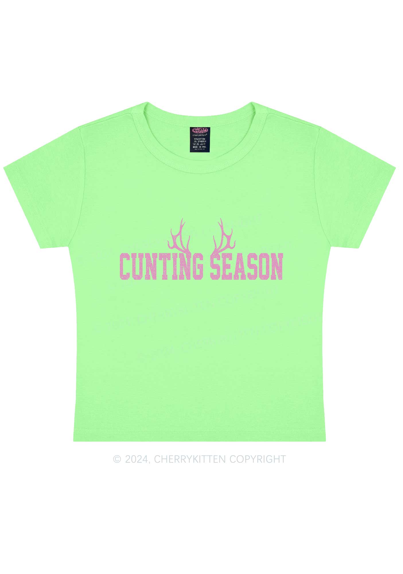 Cunting Season Y2K Baby Tee Cherrykitten