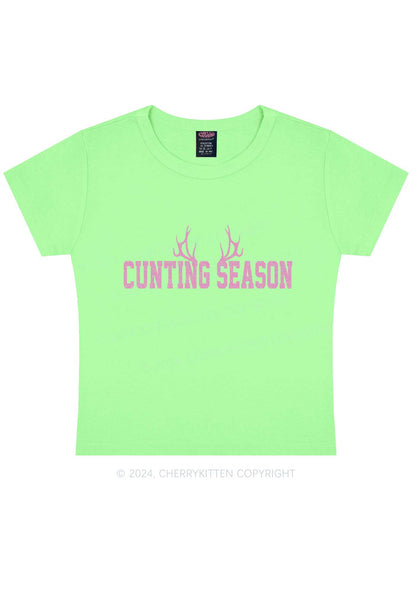 Cunting Season Y2K Baby Tee Cherrykitten