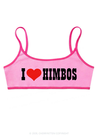 I Love Himbos Y2K Super Crop Cami Cherrykitten
