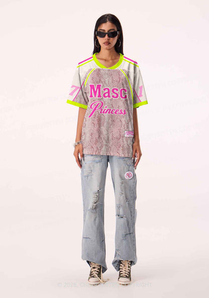 Masc Princess Snakeskin Texture Pride Y2K Sport Jersey Shirts Cherrykitten